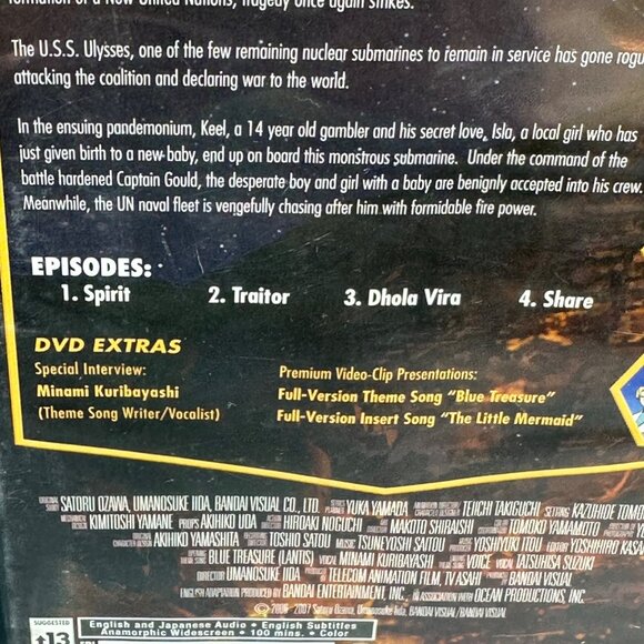 Bandai Entertainment Tide-Line Blue Volume 1 DVD Anime Series New - Picture 5 of 7